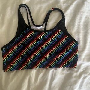 VS Pink Vrand Rainbow Sports Bra